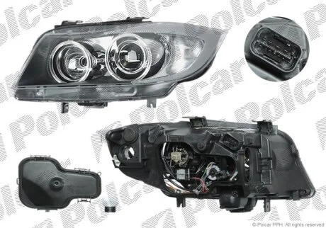 Фара основна, 3 E90/E91, 04-08 Polcar 2040103Z