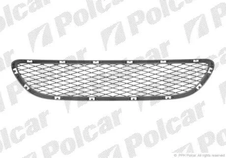 Решітка в бампері середн Polcar 204227