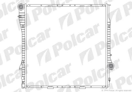 Радіатор охолодження X5 (E53), 01.00-12.0 Polcar 2050081
