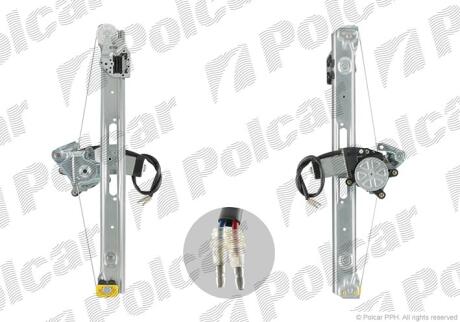 Склопідйомник електричний Polcar 2050PSE4