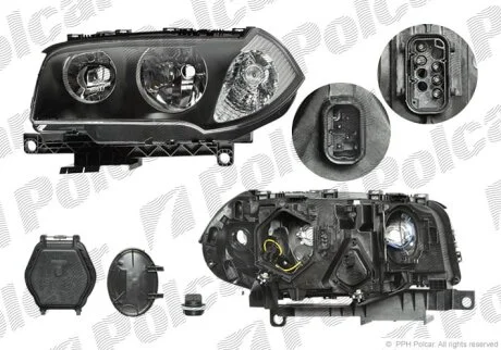 Фара основна, X3, 06.03-11.10 Polcar 2055101E