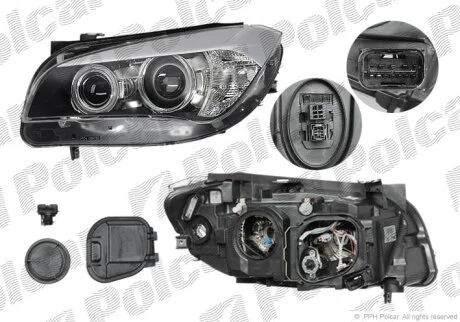 Фара основна, X1 (E84), 09.09- Polcar 2060091V