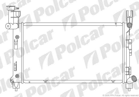 Радіатор охолодження, VOYAGER II (ES), 08. Polcar 2400085