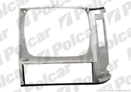 Рамка фари лівий JEEP CHEROKEE 84-90 Polcar 240415