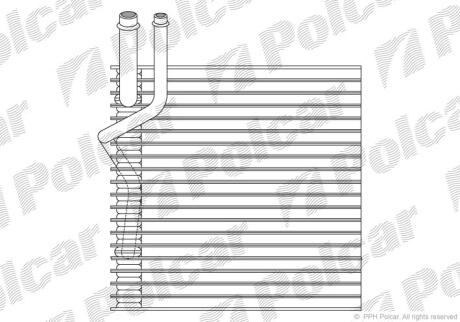 Випарник кондиціонера Polcar 2404P81
