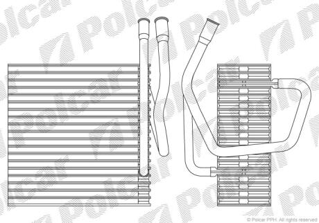 Випарник кондиціонера Polcar 2405P81