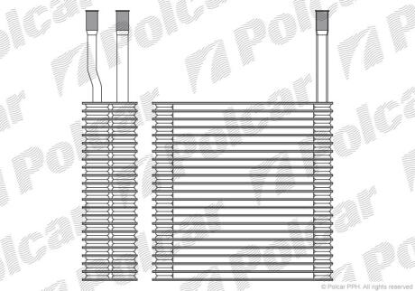 Випарник кондиціонера, CHEROKEE (XJ), 09.83 Polcar 2406P81