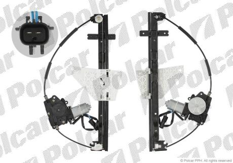 Склопідйомник електричний JEEP GR.CHEROKEE,99- Polcar 2406PSE3