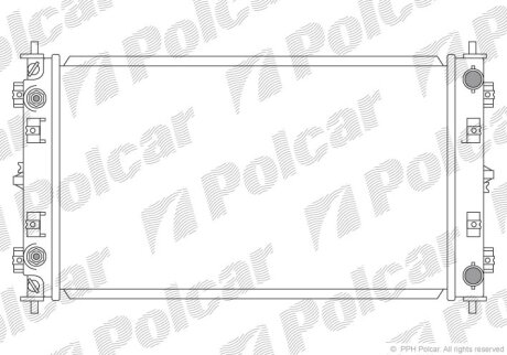Радіатор охолодження, STRATUS (JA), 09.94- Polcar 2410081