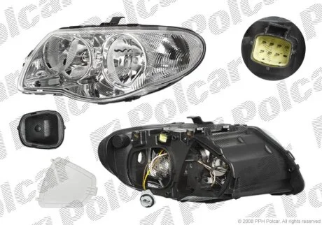 Фара основна, VOYAGER, 01.05-01.08 Polcar 2421101E