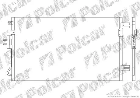 Радіатори кондиціонера Polcar 2421K8C1