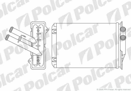 Радіатор обігріву VISION Polcar 2427N81