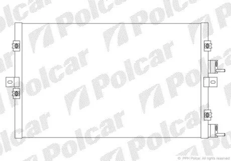 Радіатори кондиціонера Polcar 2450K8C3