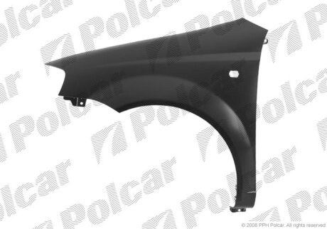 Крило переднє лівий, CHEVROLET AVEO Polcar 250001J