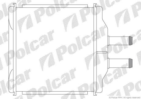 Радіатор опалювача Chevrolet Aveo Polcar 2500N81