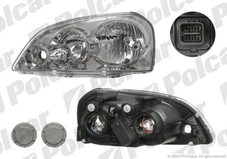 Фара основна, LACETTI Polcar 2506100E