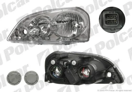 Фара основна, LACETTI Polcar 2506100E