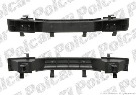 Усилитель заднего бампера Лачетти седан Polcar 2506963