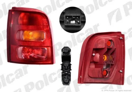 Ліхтар задній, NISS. MICRA K11, 98- Polcar 2706871E
