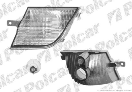 Вказівник повороту передній, NISS. MICRA K12, 03- Polcar 2707190E