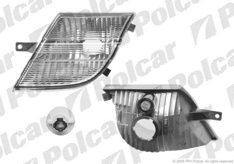 Вказівник повороту передній, NISS. MICRA K12, 03- Polcar 2707194E