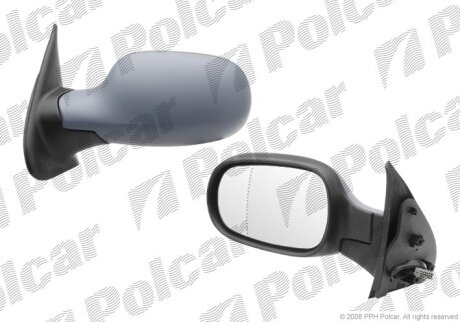 Дзеркало зовнішнє лівий, NISSAN MICRA K12 03- Polcar 2707515M