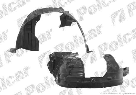Підкрилок N. MICRA K-12, 03- Polcar 2707FL1