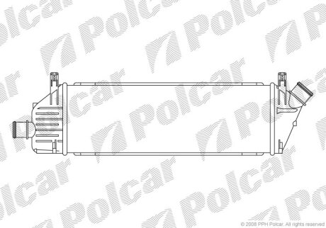 Радіатор повітря (інтеркулери), MICRA 03- Polcar 2707J81X