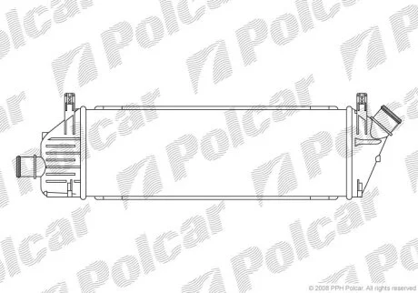 Радіатор повітря (інтеркулери), MICRA 03- Polcar 2707J81X