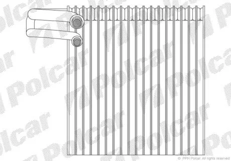 Випарник кондиціонера Polcar 2707P81