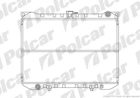 Радіатор охолодження, PICK UP (D21), 09.85 Polcar 2709081