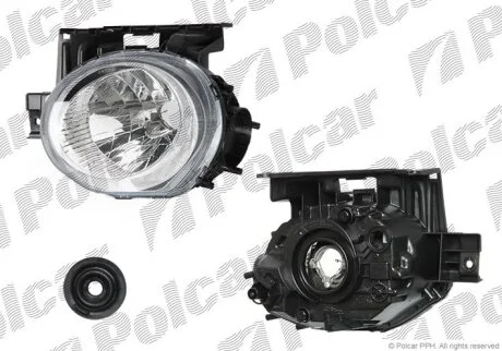 215-11D8L-EM, 26060-1KA0A, 4516091E, 4516092E ФАРА L Н4 ПОД ЭЛ. КОР. Polcar 271309E