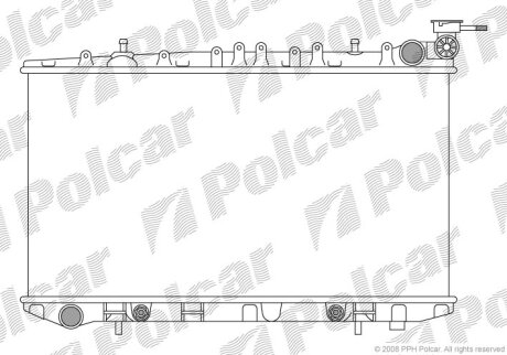 Радіатор охолодження, PRIMERA (P10), 06.90 Polcar 2728080