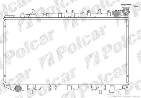 1251-0201, 1340-0107, 21410-53J30, 21410-64J00, 21410-70J00, 21410-71J00, 21410-71J01, 2728081K, 62931, 62972, 62975, 73013, DL-B190, PL020317 РАДИАТОР СА16DE, S, SR20DE, CA18DE Polcar 2728081
