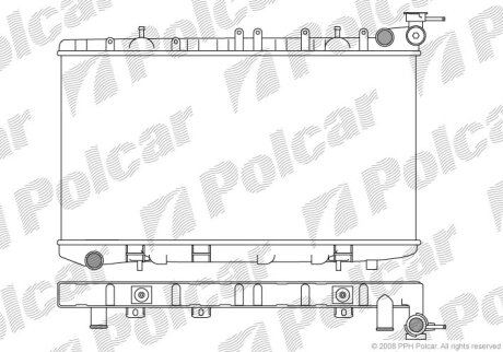 1251-0201, 1340-0107, 21410-53J00, 21410-64J00, 21410-70J00, 21410-71J00, 21410-71J01, 62931, 62972, 62975, 73013, DL-B190, PL020317 РАДИАТОР СА16DE, S, SR20DE, CA18DE Polcar 2728081K