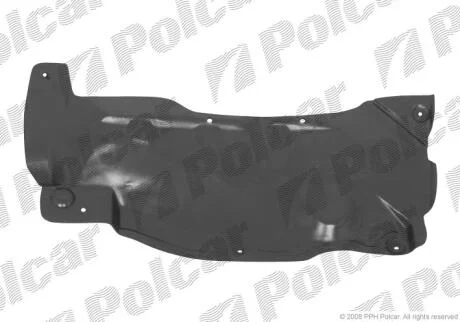 Захист під двигун NISSAN ALMERA, 96- Polcar 2731345
