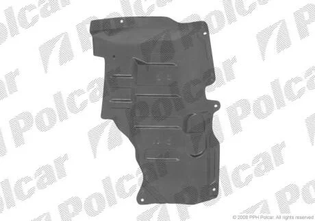 Захист під двигун правий Polcar 2732348
