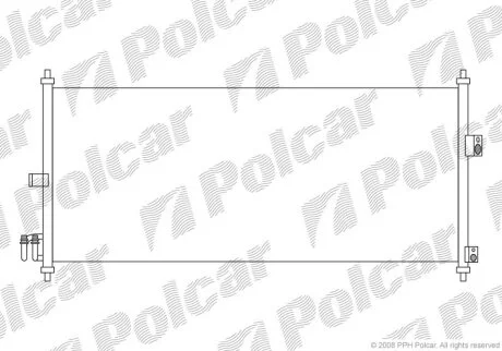 Радіатор кондиціонера, NISSAN PRIMERA, 02- Polcar 2733K8C1S
