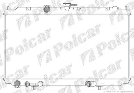 Радіатор охолодження, PRIMERA 02- Polcar 2734081