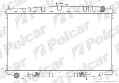 Радіатор охолодження, ALTIMA 93- Polcar 2742081