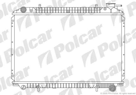 Радіатор охолодження, SERENA (C23), 06.91- Polcar 2750087