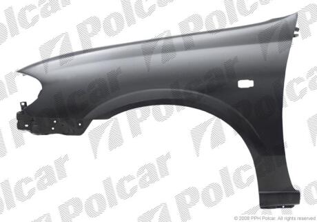 Крило переднє праве Nissan ALMERA, 2000- Polcar 275502