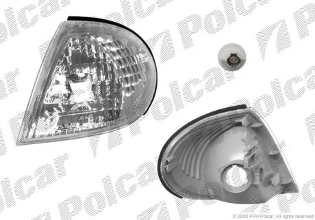 Вказівник повороту передній, NISSAN ALMERA, 00- Polcar 2755190E