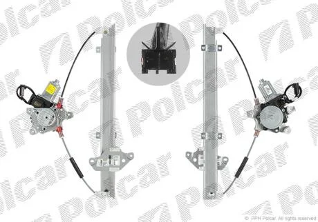 Склопідйомник електричний, NISSAN ALMERA, 00- Polcar 2755PSE4