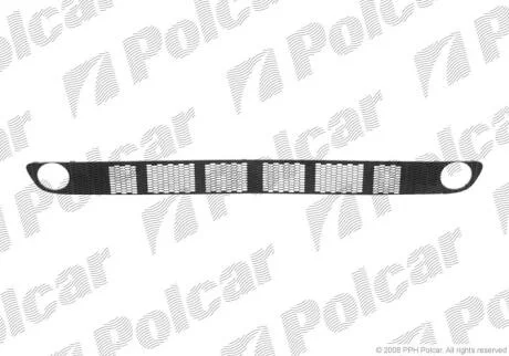 Решітка в бампері NISSAN ALMERA, 03- Polcar 2757271