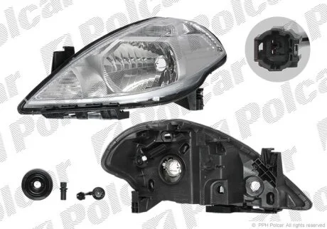 Фара основна, TIIDA, 07- Polcar 2758105E