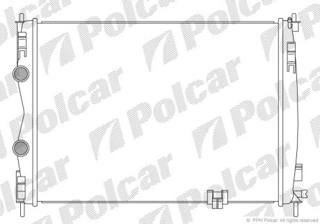 Радіатор охолодження, QASHQAI / QASHQAI +2 Polcar 2759083K