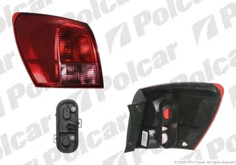 Ліхтар задній, QASHQAI, 03.07-04.10 Polcar 275987V