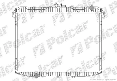 Радіатор охолодження, TERRANO II (R20), 10 Polcar 2770082