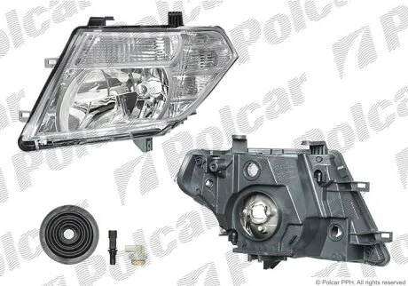 Фара основна, NAVARA/PATHFIND.,04- Polcar 2782092E